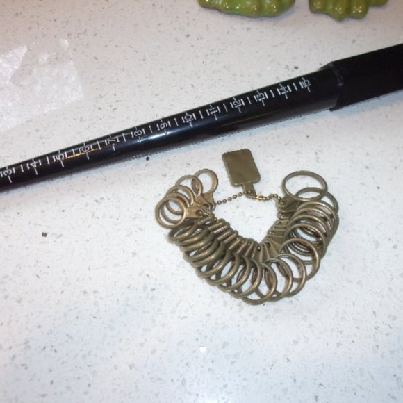 None Jewelry - Ring Gauge, Mandrel, Sizer Stick Set